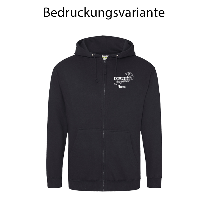 Veranstaltungs Kapuzensweatjacke (Zoodie) DLRG Landesjugendtreffen S-H Kiel 2026 – Bild 3