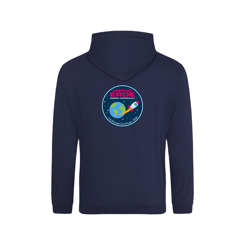 Veranstaltungs Kapuzensweatjacke (Zoodie) DLRG Landesjugendzeltlager Hessen 2026 – Bild 2