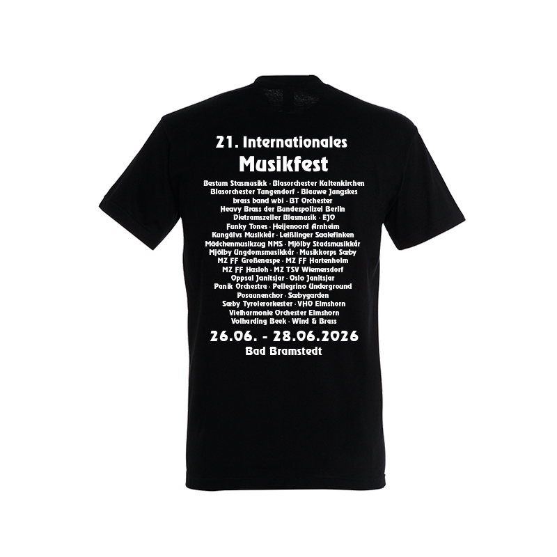 T-shirt Internationales Musikfest Bad Bramstedt 2026 – Bild 3